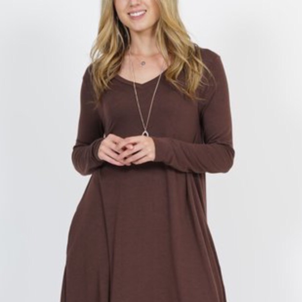 Lydiane long sleeve tunic dress